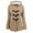Khaki, variant on VEKDONE 2026 Women's Woolen Coats Notch Lapel Double Breasted Trench Jackets Mid Long Pea Overcoats Fall Winter Coat Office Outwear