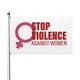 thumbnail image 1 of Bandera de noviembre para detener la violencia contra las mujeres, de 90 x 150 cm, diseño de doble cara, ideal para decoración exterior durante festivales y celebraciones., 1 of 5