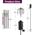 thumbnail image 2 of Juego de 6 antorchas de metal Fuel Lamp ZSPENG, 60 pulgadas, color citronela, 2 of 9