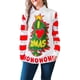 thumbnail image 2 of Vigorbear - Suéter navideño feo de manga larga con campanas y cuello redondo para mujer, suéter informal holgado con diseño de árbol de Navidad, 2 of 8