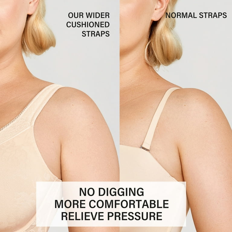 AISILIN Women's Underwire Minimizer No Padded Full Coverage Plus Size Lace  Bra 