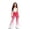 A-Red, variant on LRen Girls Bell Bottom Jeans with Adjustable Waist Gradient Straight Leg Pants High Waisted Bootcut Bell Bottoms with Pockets Flare Leg Casual Trousers for Tween Girls Age 9-10 Years