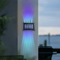 thumbnail image 2 of Panxico Night Lights Solar Fence Lights Multi Color Solar Wall Lights Up And Down Lighting Solar Outdoor Light IP65 Easy To Install For House Yard Garage Front Porch Today C, 2 of 7