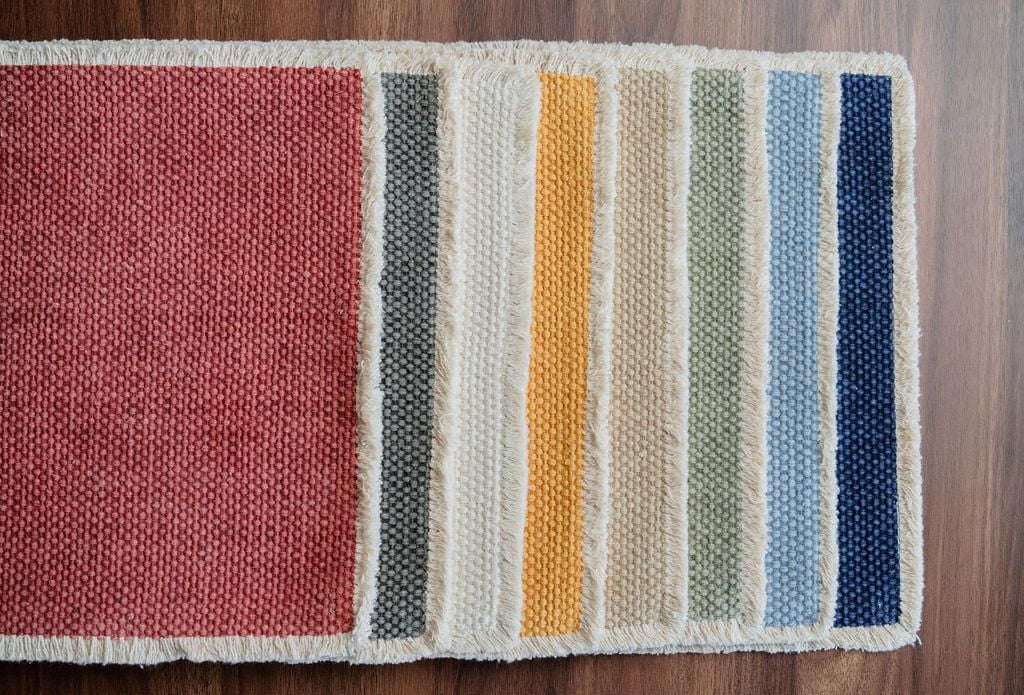 Fabstyles 100% Cotton Bali Placemats - Set of 4 | Machine Washable, Heavyweight Table Mats for Dining, Kitchen, and Outdoor Tables