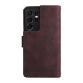 thumbnail image 6 of Feishell for Samsung Galaxy S21 Ultra 6.8 inch Zipper Wallet Case with Wrist Strap & Shoulder Strap,Premium PU Leather Magnetic Clasp Flip Holder Card Slots Crossbody Phone Case for Women Men,Brown, 6 of 18