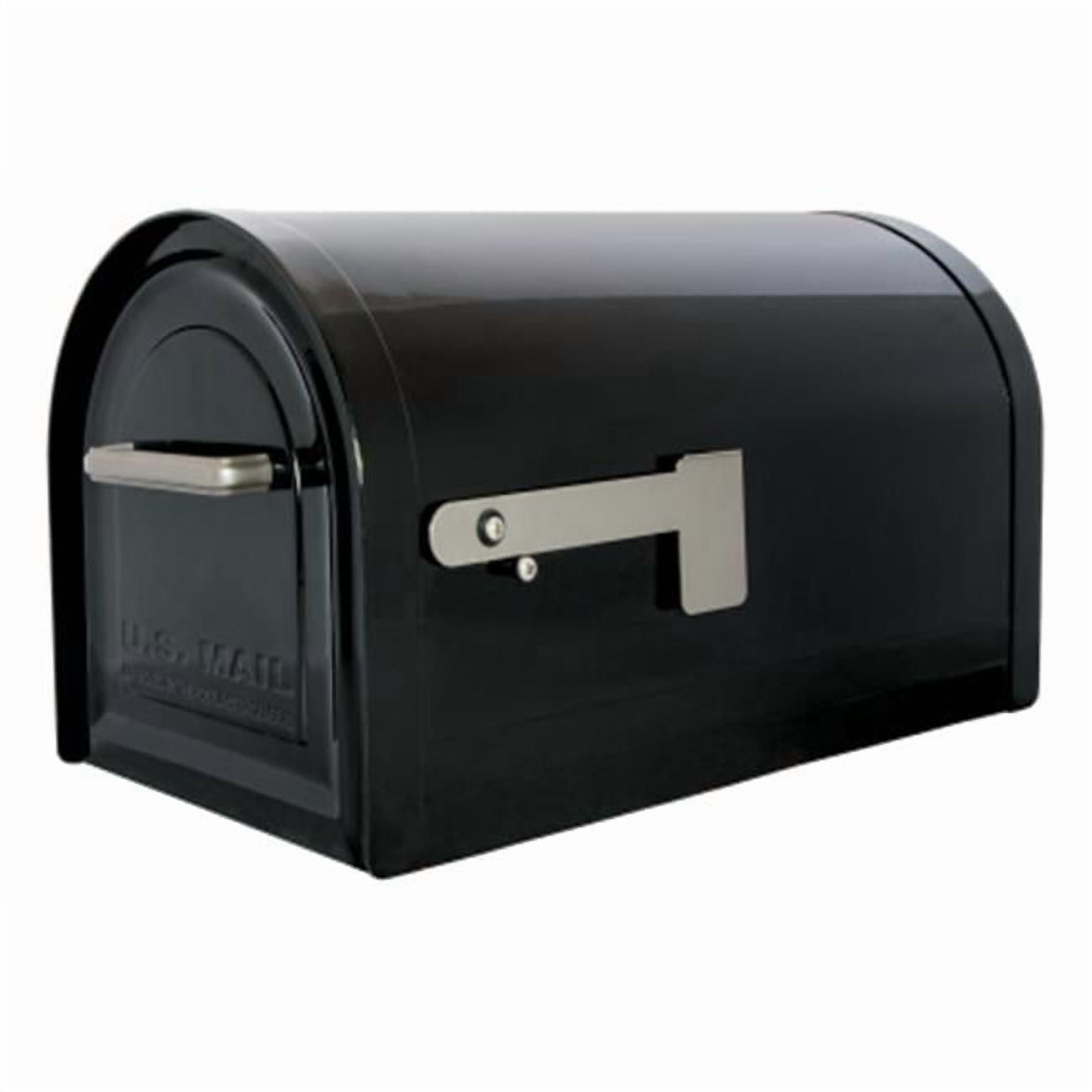 Solar Group PL10B Plastic Rural Black Mailbox — Home & Garage
