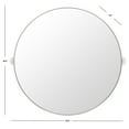 thumbnail image 5 of SAFAVIEH Eldia 36 in. Dia Round Solid Mirror, Silver, 5 of 7