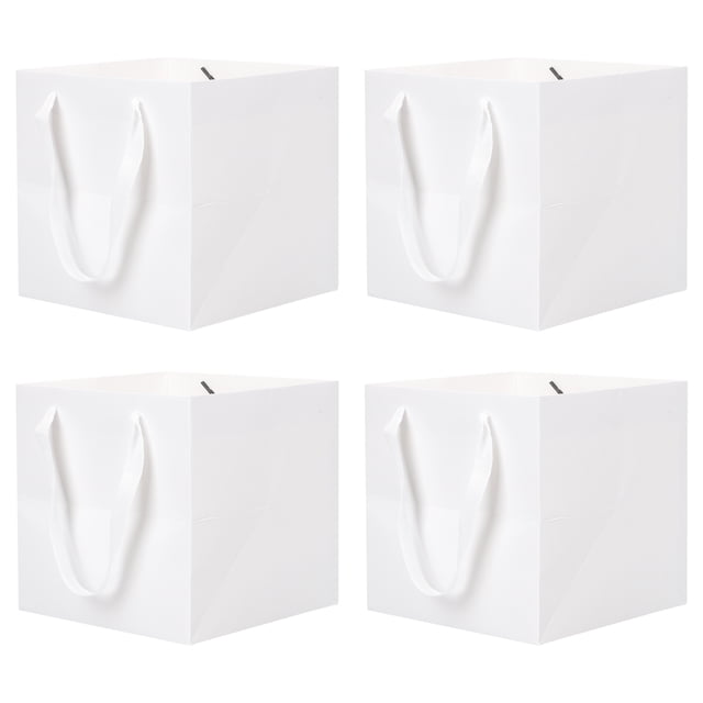 KAKOWELY 4 bolsas de regalo de papel kraft para alimentos, con asa, para pan