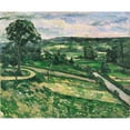 thumbnail image 2 of Paul Cézanne 14x12 Gold Ornate Wood Frame and Double Matted Museum Art Print Titled - The Tree by the Bend, 2 of 4