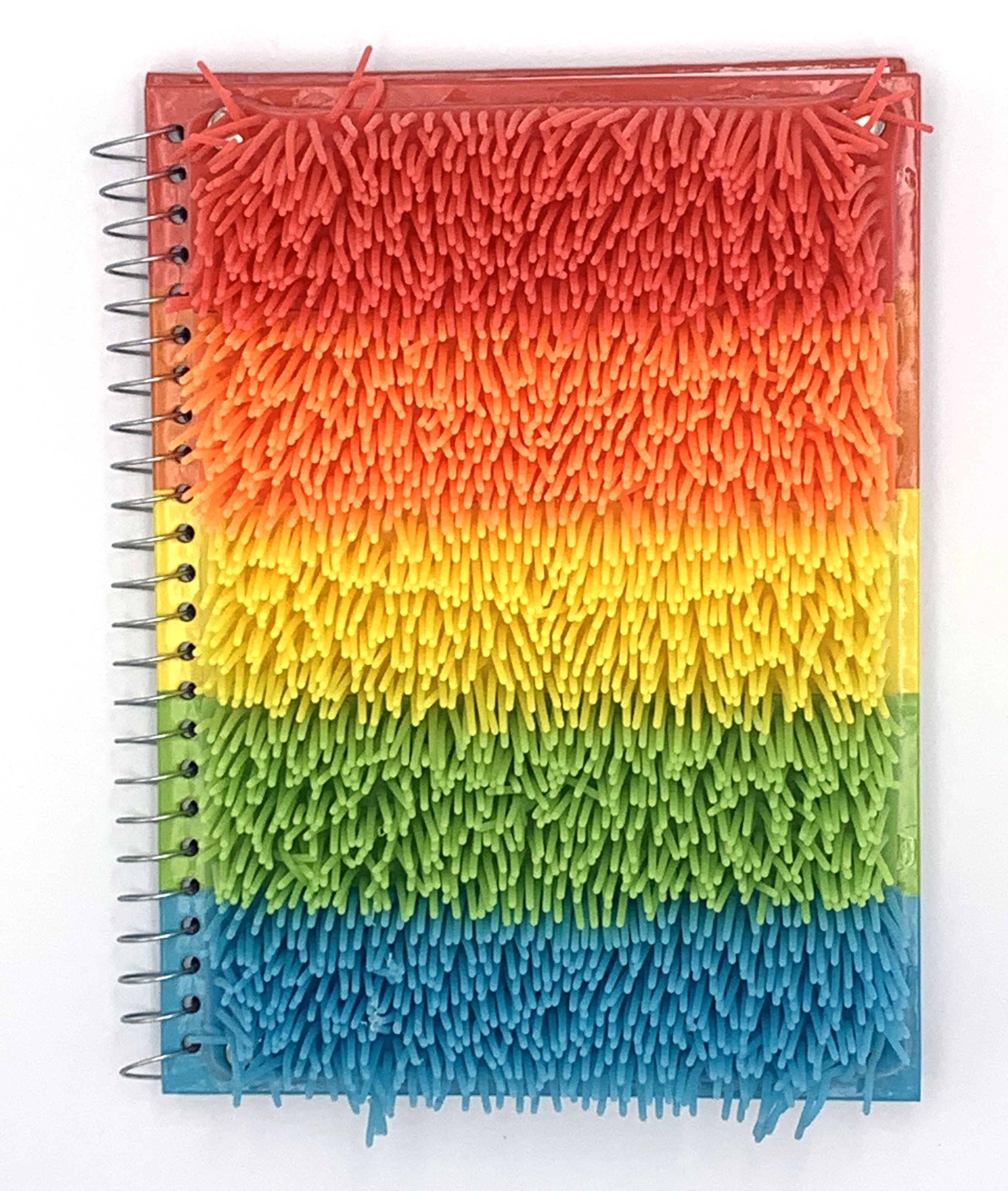 Pen+Gear Journal, 6"x8", 160 Lined Pages, Rainbow Tactile Cover, Spiral