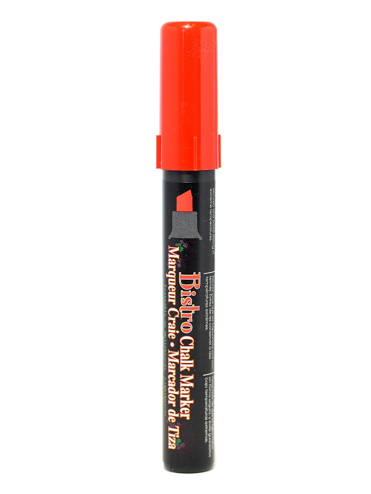 Chalk Ink Bold Wet Wipe Marker, 15 mm, Clown Nose Red