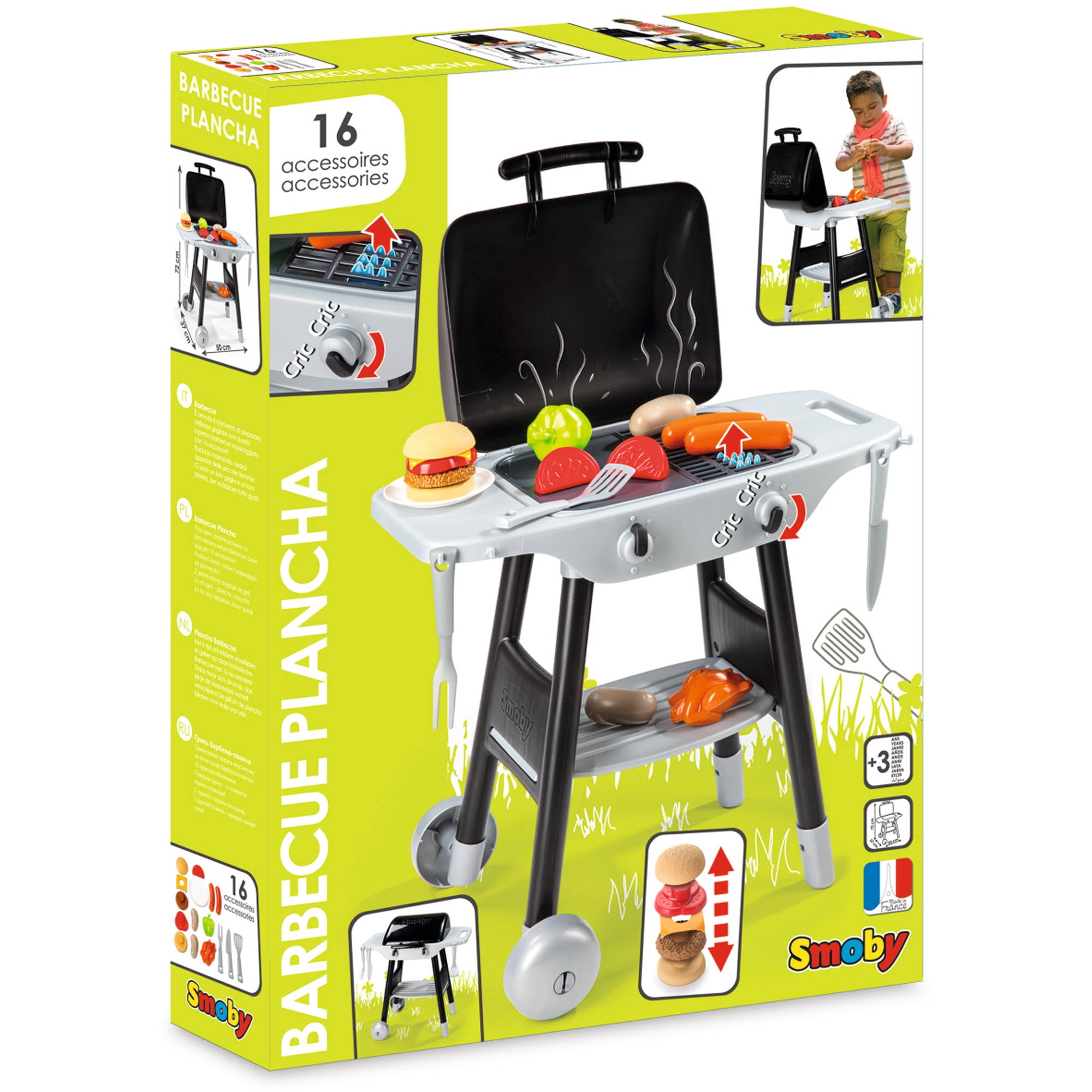 smoby bbq plancha play grill