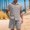 Grey, variant on XiYing Golf Shorts Men, Men’s Drawstring Waist Short Pants Set - Casual Lapel Short Sleeve Shirt, Solid Color Fashion Outfit, Versatile for Beach, Sports & Daily Wear (1-Pack)