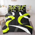 thumbnail image 1 of Erosebridal Geometric Stripe Bedding Queen Size,Abstract Artwork Comforter Sets with Sheets,Geometry Lines Decor,Reversible,Lightweight,7 Pieces, 1 of 5