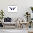 thumbnail image 2 of Stupell Industries Vivid Purple Butterfly Insect Graphic Art Gray Framed Art Print Wall Art, Design by Leah Straatsma, 2 of 8