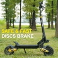 thumbnail image 6 of 20.8Ah 48V Electric Scooter 2400W 50-60km/h & 40-60KM, 10" Tires Off-Road Folding E Scooter Mulitiple Suspension, Safe Dual Braking, Gift for Adult Teens Kids Commuter Multi-Suspension, 6 of 14