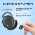 thumbnail image 5 of COBY Sleep Wireless Earbuds, Bluetooth 5.3 Noise Cancelling Earbuds with Charging Case, Black, 5 of 7