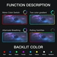 thumbnail image 5 of Large RGB Gaming Mouse Pad Led Glowing Mousepad Non-Slip Rubber Base 13 Light Modes 35.4x15.7 Blue Planet in Space, 5 of 6