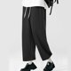 thumbnail image 1 of Pantalones deportivos largos de verano para hombre con cinturilla elástica y cordón. Pantalones deportivos largos para hombre., 1 of 7