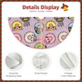 thumbnail image 3 of Haiem Cute Donuts Pattern Christmas Tree Skirt Merry Christmas Party Christmas Tree Decoration,New Year Decorations-30", 3 of 6