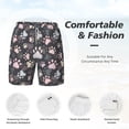 thumbnail image 5 of Lsque Mens Swim Trunks Colorful Paws Of Dog Pattern - Bathing Suit Compression Liner - Beach Swim Shorts Swimwear - (S-3XL) - Stretch Quick Dry -XX-Large, 5 of 9
