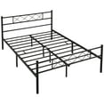 thumbnail image 4 of Alden Design X-Design Headboard & Footboard Metal Full Bed, Black, 4 of 8