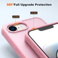 thumbnail image 4 of Dteck for iPhone 16e Case with Screen Protector + Lanyard Wrist Strap, Translucent MatteShockproof Protective Phone Case for iPhone 16e 6.1 Inch, Pink, 4 of 6
