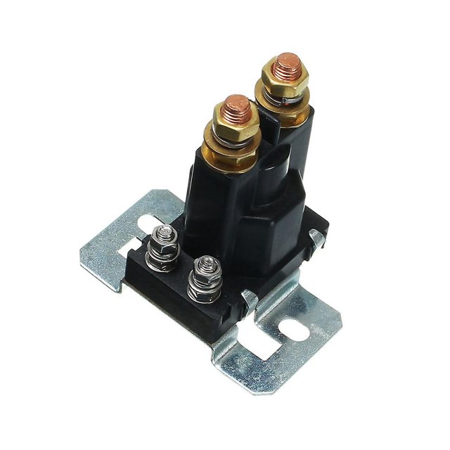 Relé de 12 V 500 A, interruptor de arranque de coche, aislador de batería dual, relé de encendido/apagado de 4 pines, 500 A, 12 V, para alimentación de coche, color negro