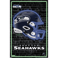 thumbnail image 5 of NFL Seattle Seahawks - Neon Helmet 23 Wall Poster with Push Pins, 22.37" x 34", 5 of 5