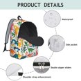 thumbnail image 4 of Cute Dinosaur Pattern Backpack for School,Cute School Bag,Schoolbag with Adjustable Shoulder Straps & Padded Back,15.7"x11.8"x5.5", 4 of 5