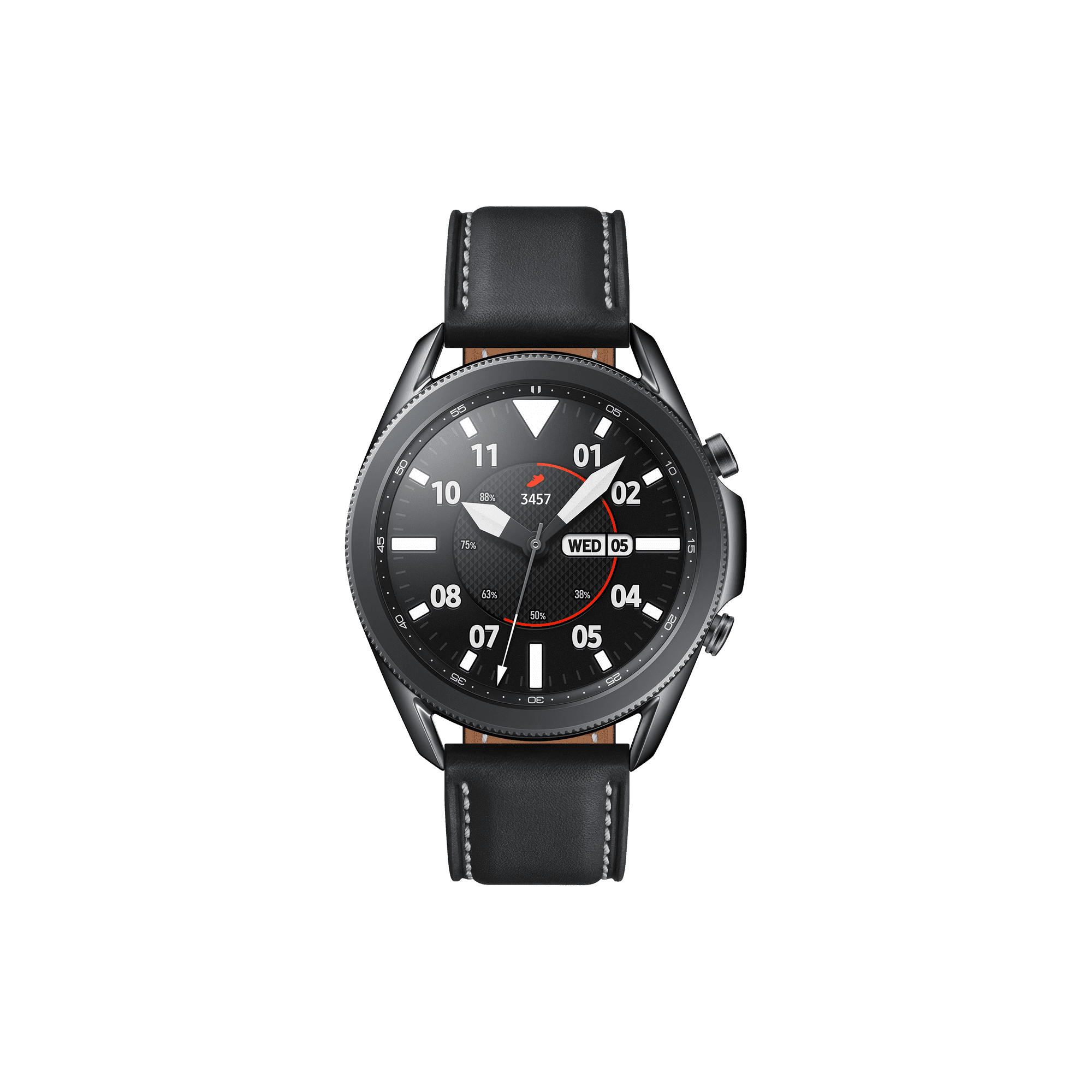 Samsung Galaxy Watch3 45mm Smartwatch with Heart Rate Monitor Mystic Black Open Box Walmart