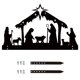 thumbnail image 5 of Navidad el nacimiento de Jesús silueta de hierro forjado decoraciones artesanales de metal para la noche de Navidad, 5 of 5