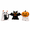 Style B, variant on Halloween Decorations, Spooky Ghost Skeleton Owl Tabletop Figurines, 3 Pcs Cute Halloween Themed Resin Ornaments, for Graveyard Indoor Home Party Mantel Desk Holiday Atmosphere Decor