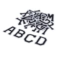 thumbnail image 2 of Parche de alfabeto bordado Baoblaze s de apliques bordados Blanco Negro, 2 of 8