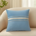 thumbnail image 2 of Unique Bargains Set of 2 Soft Throw Pillow Covers with Cute Embroidery Blue, 2 of 7