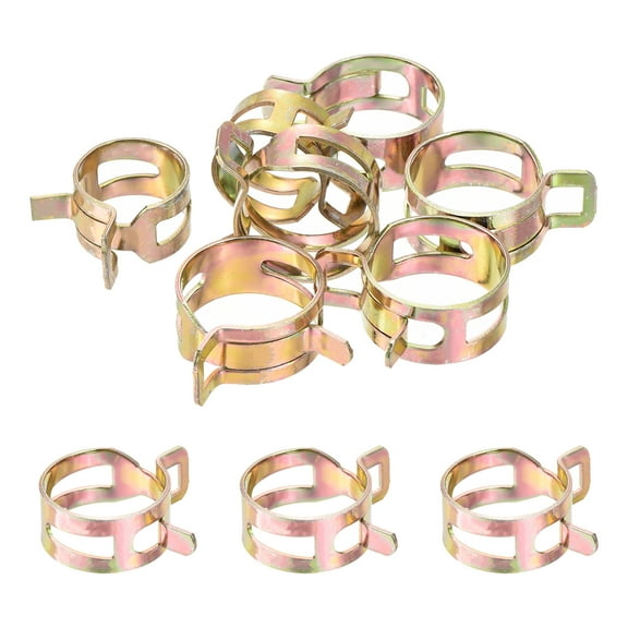 ID 22mm 7/8inch Fuel Line Hose Clips, Pipe Clamps,Spring Hose Clamp,Low Pressure Air Clamp,Pack of 10