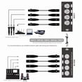 thumbnail image 4 of 3 Paires Rallonge Ethernet 4 Canaux 3 Broches XLR Audio RJ45 Rallonge de Câble Réseau DMX512 Rallonge de Signal Réseau Mâle+femelle, 4 of 8