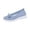 Light Blue, variant on Womens Breathable Knit Mesh Slip On Loafers Casual Bow Ballet Flats Shoe Comfortable Round Toe Lightweight Orthopedic Low Top Nurse Walking Shoe