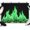 Green, variant on Purple Flames Backdrops for Photography, Neon Style Black Background Fabric Photo Background Sturdy Studio Props for Photo Studio, Video Recording, Booth & Photoshoot 7x5ft