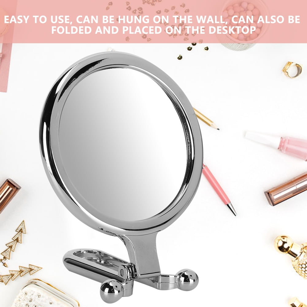 Fdit Portable Makeup Mirror,DoubleSided Makeup Mirror 2x Magnifying