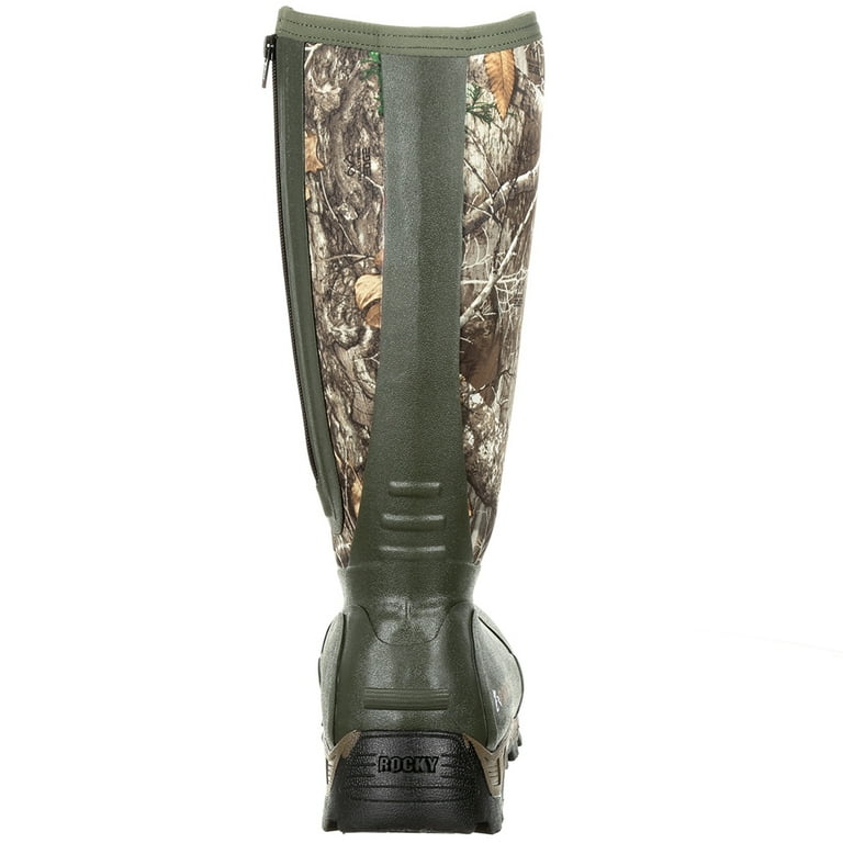 Insulated rubber clearance boots with zipper