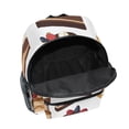 thumbnail image 6 of FORMRS Kids School Backpack with Front Zippered Pocket 12" Student Travel Daypack, White Cakes Pattern, 6 of 6