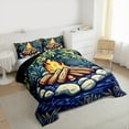 thumbnail image 3 of Feelyou Jungle Adventure Child Bedding Comforter Set, Rustic Farmhouse Twin Comforter Sets, Mystic Camping Lover Reversible Bedding Set, Microfiber Bedroom Decor, 2 Pieces, 3 of 8