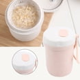 thumbnail image 3 of Caja de sopa sellada para comidas para llevar (rosa) Vaso de avena portátil de 300 ml con tapa, 3 of 8