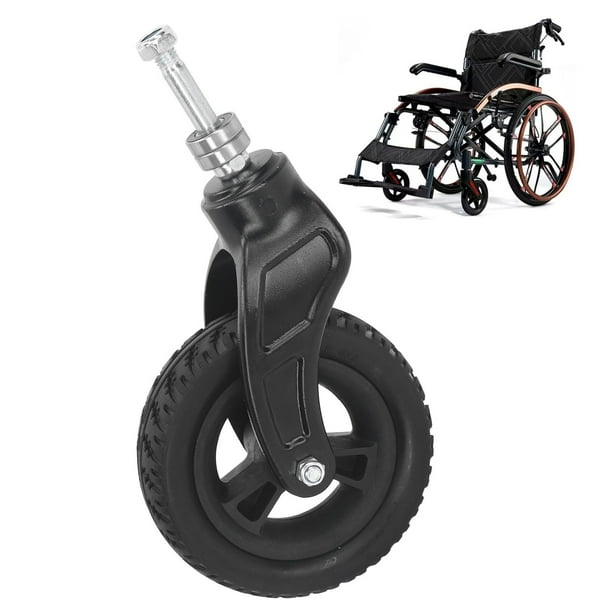 Rueda Giratoria Delantera Para Silla De Ruedas, Rueda Para Silla De Ruedas Con Absorción De Impactos, Rodamiento Ligero De 6 Pulgadas Y 120 Kg, Resistente Al Desgaste Para