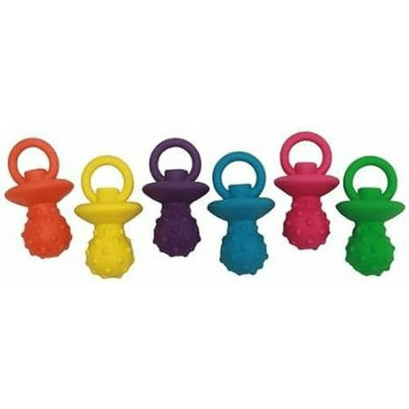 Latex Pacifier Dog Squeaker toy Size:Pack of 3