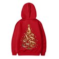 thumbnail image 4 of Gyexs Cute Christmas Tree Hoodie for Kids Holiday Sweatshirt with Colorful Reindeer Cozy Warm Outfit for Boys & Girls Z02 Red & 9-10 Years, 4 of 5