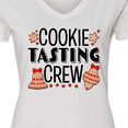 thumbnail image 4 of Inktastic Christmas Cookie Tasting Crew with Holiday Cookies Women's V-Neck T-Shirt, 4 of 5