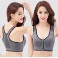 thumbnail image 2 of VerPetridure Sports Bras for Women On Sale Women Zip Front Sports Bras Wireless Post Surgery Bra Active Yoga Sport Yoga Bra, 2 of 7
