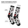 thumbnail image 3 of Women's Men's Hockey Player Colorful Novelty Pattern Crew Athletic Socks, 3 of 7